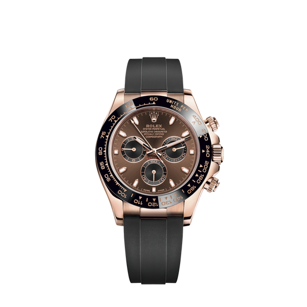 Cosmograph Daytona 40MM Oysterflex Bracelet Chocolate and Black Dial Black Cerachrom Bezel With Tachymetric Scale