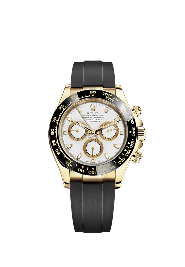 Cosmograph Daytona 40MM Oysterflex Bracelet White Dial Black Cerachrom Bezel With Tachymetric Scale