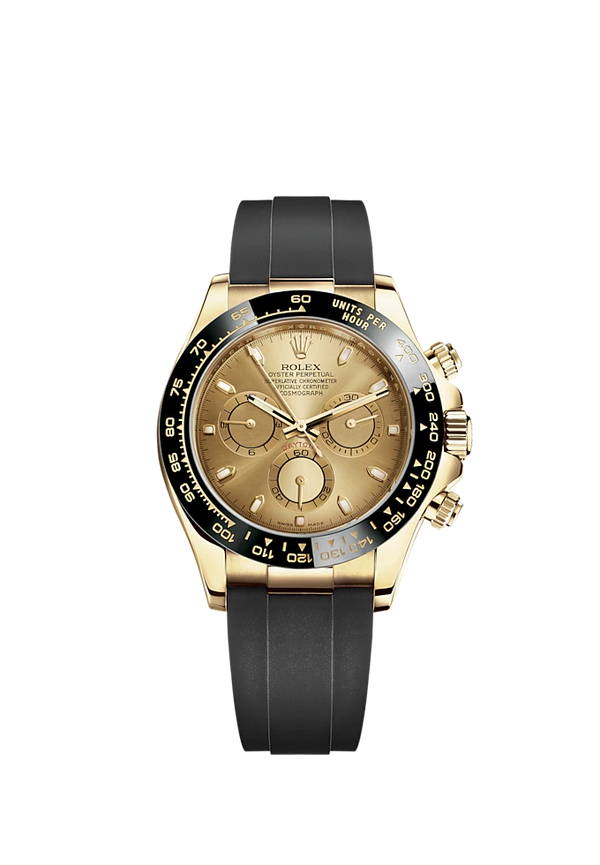 Cosmograph Daytona 40MM Oysterflex Bracelet Champagne-Colour Dial Black Cerachrom Bezel With Tachymetric Scale