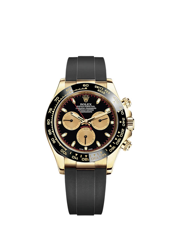Cosmograph Daytona 40MM Oysterflex Bracelet Intense Black and Champagne-Colour Dial Black Cerachrom Bezel With Tachymetric Scale
