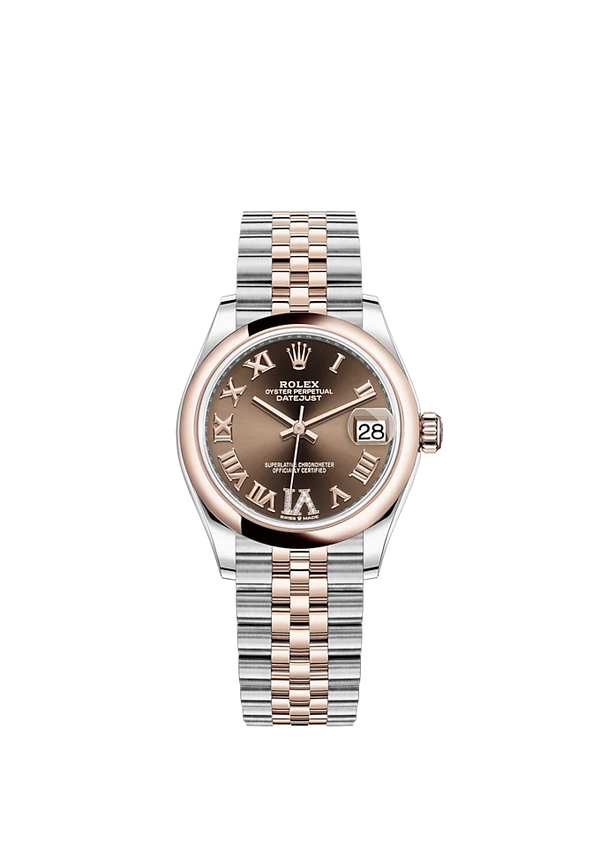 Datejust 31 31mm Jubilee Bracelet Oystersteel and Everose Gold with Chocolate Diamond Dial Everose Gold Bezel