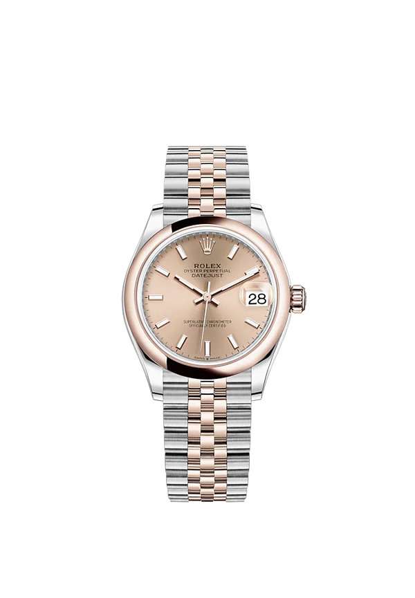 Datejust 31 31mm Jubilee Bracelet Oystersteel and Everose Gold with Rosé-Colour Dial Everose Gold Bezel