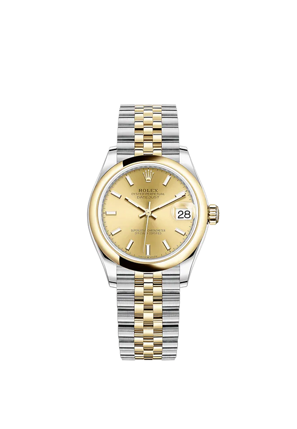 Datejust 31 31mm Jubilee Bracelet Oystersteel and Yellow Gold with Champagne-Colour Dial Yellow Gold Bezel
