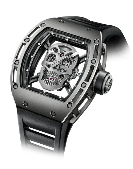RM 052 Skull Tourbillon Limited Edition Rubber Strap Titanium Case