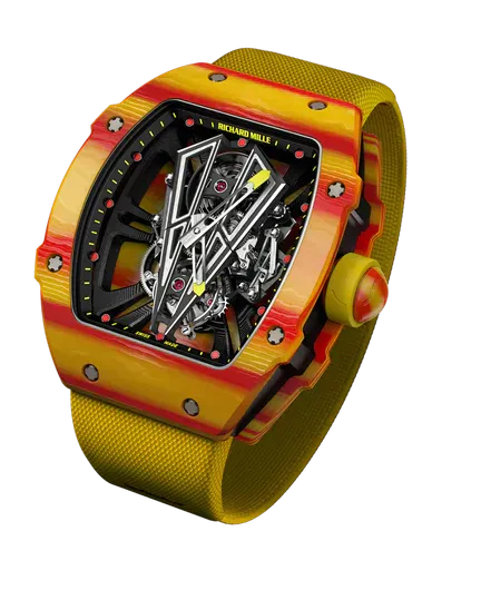 RM 027 Tourbillon Rafael Nadal Manual Winding Textile Strap Transparent Dial