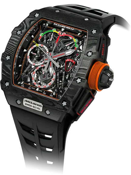 RM 50-03 Tourbillon Split-Seconds Chronograph McLaren F1 Rubber Strap TPT Carbon Case