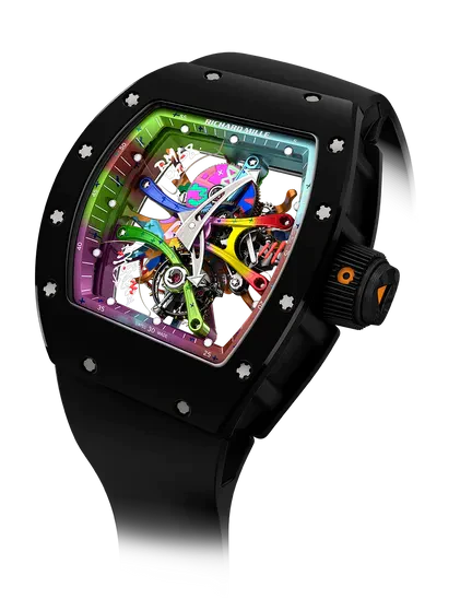RM 68-01 Tourbillon Cyril Kongo Automatic Black Rubber Strap Ceramic Case