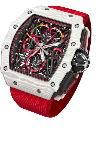 RM 50-04 Tourbillon Split-Seconds Chronograph Kimi Räikkönen Manual Winding Textile Strap Carbon Case