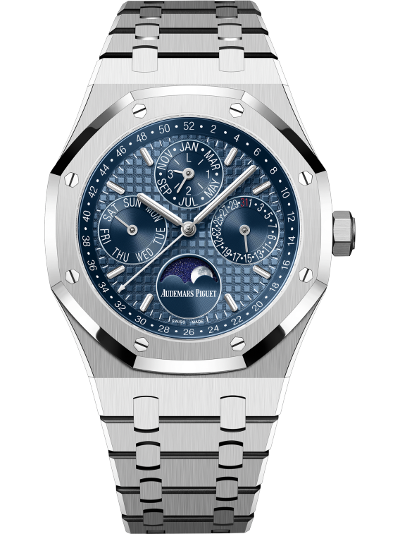 Royal Oak Perpetual Calendar 41MM Stainless Steel Bracelet Blue Dial  Stainless Steal Case