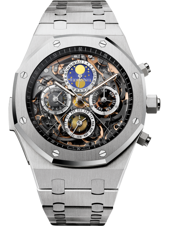 Royal Oak Openworked Grande Complication 44MM Titanium Bracelet Sapphire Dial Titanium Case With Steel Bezel