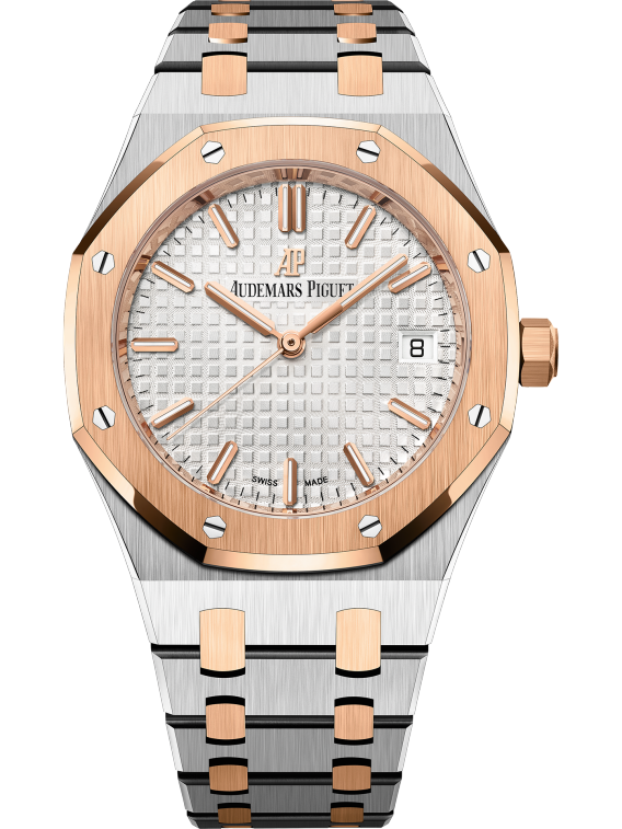 Royal Oak Selfwinding 34MM Stainless Steel Bracelet Silver-Toned Dial With Grande Tapisserie Pattern Stainless Steel Case