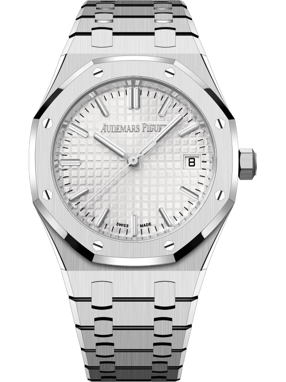 Royal Oak Selfwinding 34MM Stainless Steel Bracelet Silver-Toned Dial With Grande Tapisserie Pattern Stainless Steel Case